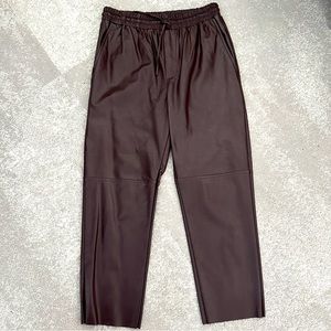 DELUC faux leather joggers